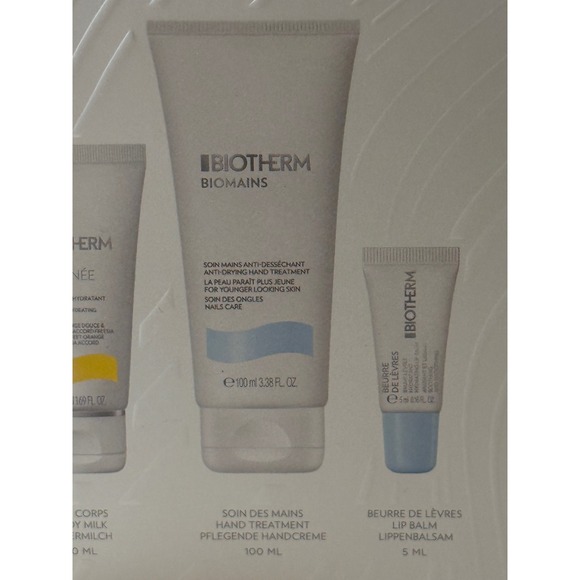 Biotherm • Eau Vitaminee Revitalizing Bodycare Gift Set • Hand, Lip, Body NEW - Picture 3 of 7